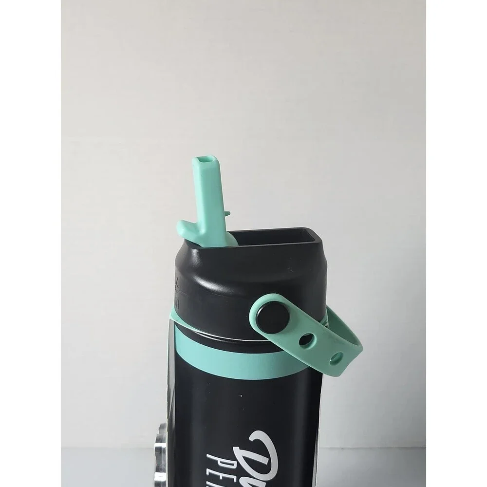 Dude Perfect 24oz Water Bottle Teal w/ Handle & Leakproof Lid NEW Tags